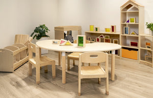 Darrahopens Baby & Kids > Kid's Furniture Jooyes Wooden Acrylic Rainbow Building Blocks Set 40pcs