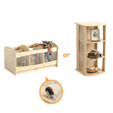 Darrahopens Baby & Kids > Kid's Furniture Jooyes Wooden and Acrylic See Through Storage Cabinet Display Unit