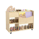 Darrahopens Baby & Kids > Kid's Furniture Jooyes Wooden Art Craft Material Storage Cabinet Trolley