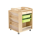 Darrahopens Baby & Kids > Kid's Furniture Jooyes Wooden Art Craft Material Storage Trolley