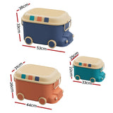 Darrahopens Baby & Kids > Kid's Furniture Keezi 3PCS Toy Storage Box Cute Car Toy Container Kids Toys Organiser Snack Boxes