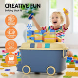 Darrahopens Baby & Kids > Kid's Furniture Keezi 3PCS Toy Storage Box Cute Car Toy Container Kids Toys Organiser Snack Boxes