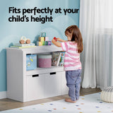 Darrahopens Baby & Kids > Kid's Furniture Keezi Kids Bookshelf 3 Drawers Storage Children Bookcase Toy Organiser Display