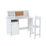 Darrahopens Baby & Kids > Kid's Furniture Keezi Kids Table and Chair Set Children Study Play Toys Desk w/ Cabinet Storage