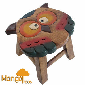 Darrahopens Baby & Kids > Kid's Furniture Kids Wooden Stool Owl