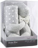 Darrahopens Baby & Kids > Nursing Bubba Blue Grey Soft Cuddles 2Pc Gift Set