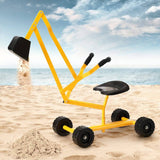 Darrahopens Baby & Kids > Ride on Cars, Go-karts & Bikes Keezi Kids Ride On Car Digger Bulldozer Sandpit Play Toys Rotate Seat Yellow