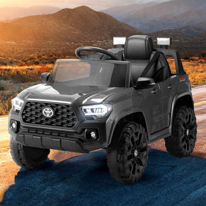 Darrahopens Baby & Kids > Ride on Cars, Go-karts & Bikes Kids Electric Ride On Car Toyota Tacoma Off Road Jeep Toy Cars Remote 12V Grey