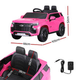 Darrahopens Baby & Kids > Ride on Cars, Go-karts & Bikes Kids Ride On Car Licensed Chevrolet Tahoe Electric Toys Horn Remote 12V Pink