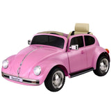 Darrahopens Baby & Kids > Ride on Cars, Go-karts & Bikes Kids Ride On Car Licensed Volkswagen Beetle Electric Toys Horn Remote 6V Pink