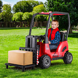 Darrahopens Baby & Kids > Ride on Cars, Go-karts & Bikes Rigo Kids Electric Ride On Car Forklift Loader Toys Cars Horn Remote 12V Red