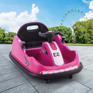 Darrahopens Baby & Kids > Ride on Cars, Go-karts & Bikes Rigo Kids Ride On Car Bumper Kart 6V Electric Toys Cars Remote Control Pink