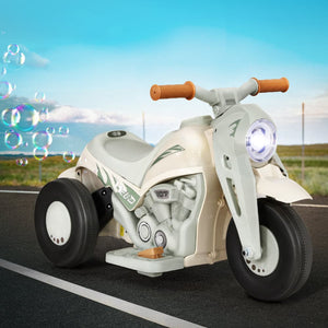Darrahopens Baby & Kids > Ride on Cars, Go-karts & Bikes Rigo Kids Ride On Car Electric Motorcycle Motorbike with Bubble Maker Green