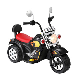 Darrahopens Baby & Kids > Ride on Cars, Go-karts & Bikes Rigo Kids Ride On Car Motorcycle Motorbike Electric Toys Horn Music 6V Black
