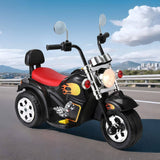 Darrahopens Baby & Kids > Ride on Cars, Go-karts & Bikes Rigo Kids Ride On Car Motorcycle Motorbike Electric Toys Horn Music 6V Black