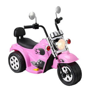 Darrahopens Baby & Kids > Ride on Cars, Go-karts & Bikes Rigo Kids Ride On Car Motorcycle Motorbike Electric Toys Horn Music 6V Pink