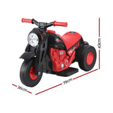 Darrahopens Baby & Kids > Ride on Cars, Go-karts & Bikes Rigo Kids Ride On Car Motorcycle Motorbike with Bubble Maker Electric Toy 6V Red