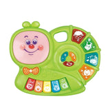 Darrahopens Baby & Kids > Toys Gominimo Kids Piano Keyboard Music Toys with Snail Shape Design Green