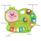 Darrahopens Baby & Kids > Toys Gominimo Kids Piano Keyboard Music Toys with Snail Shape Design Green