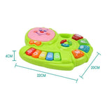 Darrahopens Baby & Kids > Toys Gominimo Kids Piano Keyboard Music Toys with Snail Shape Design Green