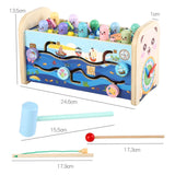 Darrahopens Baby & Kids > Toys Gominimo Toddler Sensory Toys with Hammering Pounding and Fishing Game GO-TST-100-HX