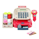 Darrahopens Baby & Kids > Toys Keezi Kids Cash Register Calculator Pretend Play Shops Money Checkout Toys Set