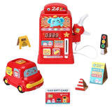 Darrahopens Baby & Kids > Toys Keezi Kids Gas Petrol Station Pumper Pretend Play Toys Car Music Card Playset