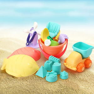 Darrahopens Baby & Kids > Toys Keezi Kids Water Table Tool Kit Sand Truck Windmill Bucket Shovel Sandpit Toys