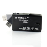 darrahopens Electronics > Back Up & Storage MBEAT USB 20 All In One Card Reader - Supports SD/SDHC/CF/MS/XD/MicroSD /MicroSD HC / SONY M2 without adaptor