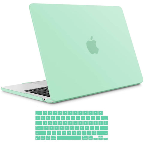 Darrahopens Electronics > Computer Accessories 2023 2022 MacBook Air 13 inch case M2 Model A2681 Hard Shell Case Keyboard Cover Green