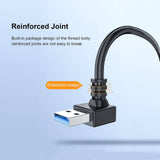 Darrahopens Electronics > Computer Accessories 2PCS 20cm SuperSpeed USB 3.0 Male to Female Extension Data Cable Up and Down Angle