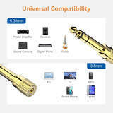 Darrahopens Electronics > Computer Accessories 3.5mm Stereo Female to 6.35mm Male  Stereo Audio Jack Adapter for Aux Cable Guitar Amplifier Headphone