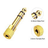 Darrahopens Electronics > Computer Accessories 3.5mm Stereo Female to 6.35mm Male  Stereo Audio Jack Adapter for Aux Cable Guitar Amplifier Headphone