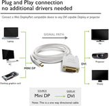 Darrahopens Electronics > Computer Accessories 6FT 1.8M Mini Display Port Displayport To 24+1 DVI male Adapter Macbook Air Pro