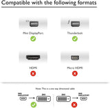 Darrahopens Electronics > Computer Accessories 6FT 1.8M Mini Display Port Displayport To 24+1 DVI male Adapter Macbook Air Pro