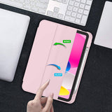 Darrahopens Electronics > Computer Accessories iPad 10th Case 10.9 Inch 2022 with Pencil Holder, Smart iPad Case with Soft TPU Auto Wake Sleep Pink