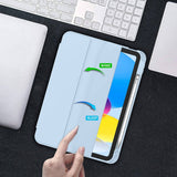 Darrahopens Electronics > Computer Accessories iPad 10th Case 10.9 Inch 2022 with Pencil Holder, Smart iPad Case with Soft TPU Auto Wake Sleep Sky Blue