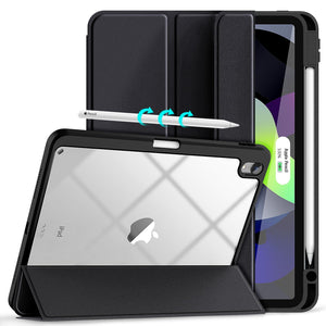 Darrahopens Electronics > Computer Accessories iPad 10th Case 10.9 Inch 2022 with Pencil Holder, Smart iPad Clear Case with Soft TPU Auto Wake Sleep Black