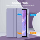 Darrahopens Electronics > Computer Accessories iPad 10th Case 10.9 Inch 2022 with Pencil Holder, Smart iPad Clear Case with Soft TPU Auto Wake Sleep Lavender