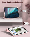 Darrahopens Electronics > Computer Accessories iPad 10th Case 10.9 Inch 2022 with Pencil Holder, Smart iPad Clear Case with Soft TPU Auto Wake Sleep Pink