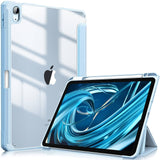 Darrahopens Electronics > Computer Accessories iPad 10th Case 10.9 Inch 2022 with Pencil Holder, Smart iPad Clear Case with Soft TPU Auto Wake Sleep Sky Blue