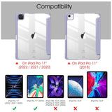 Darrahopens Electronics > Computer Accessories iPad Pro 11 Inch 2020-2022 Soft Tpu Smart Premium Case Auto Sleep Wake Stand Clear Cover Pencil holder Purple