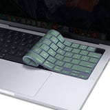 Darrahopens Electronics > Computer Accessories Keyboard Cover Skin For MacBook Air Pro 13 13.6 14 15.3 16 A2442 A2779 A2485 A2780 A2681 A2941 M1 M2 2021 to 2023 Dgreen