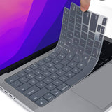 Darrahopens Electronics > Computer Accessories Keyboard Cover Skin For MacBook Air Pro 13 13.6 14 15.3 16 A2442 A2779 A2485 A2780 A2681 A2941 M1 M2 2021 to 2023 Grey