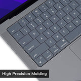 Darrahopens Electronics > Computer Accessories Keyboard Cover Skin For MacBook Air Pro 13 13.6 14 15.3 16 A2442 A2779 A2485 A2780 A2681 A2941 M1 M2 2021 to 2023 Grey