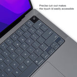 Darrahopens Electronics > Computer Accessories Keyboard Cover Skin For MacBook Air Pro 13 13.6 14 15.3 16 A2442 A2779 A2485 A2780 A2681 A2941 M1 M2 2021 to 2023 Grey