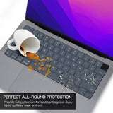 Darrahopens Electronics > Computer Accessories Keyboard Cover Skin For MacBook Air Pro 13 13.6 14 15.3 16 A2442 A2779 A2485 A2780 A2681 A2941 M1 M2 2021 to 2023 Grey