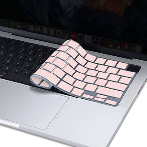 Darrahopens Electronics > Computer Accessories Keyboard Cover Skin For MacBook Air Pro 13 13.6 14 15.3 16 A2442 A2779 A2485 A2780 A2681 A2941 M1 M2 2021 to 2023 Pink