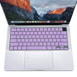 Darrahopens Electronics > Computer Accessories Keyboard Cover Skin For MacBook Air Pro 13 13.6 14 15.3 16 A2442 A2779 A2485 A2780 A2681 A2941 M1 M2 2021 to 2023 purple