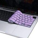 Darrahopens Electronics > Computer Accessories Keyboard Cover Skin For MacBook Air Pro 13 13.6 14 15.3 16 A2442 A2779 A2485 A2780 A2681 A2941 M1 M2 2021 to 2023 purple
